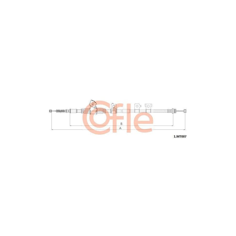 Cofle 1.Mt007 Hand Brake Cable for Mitsubishi Pajero / Shogun IV (V80)
