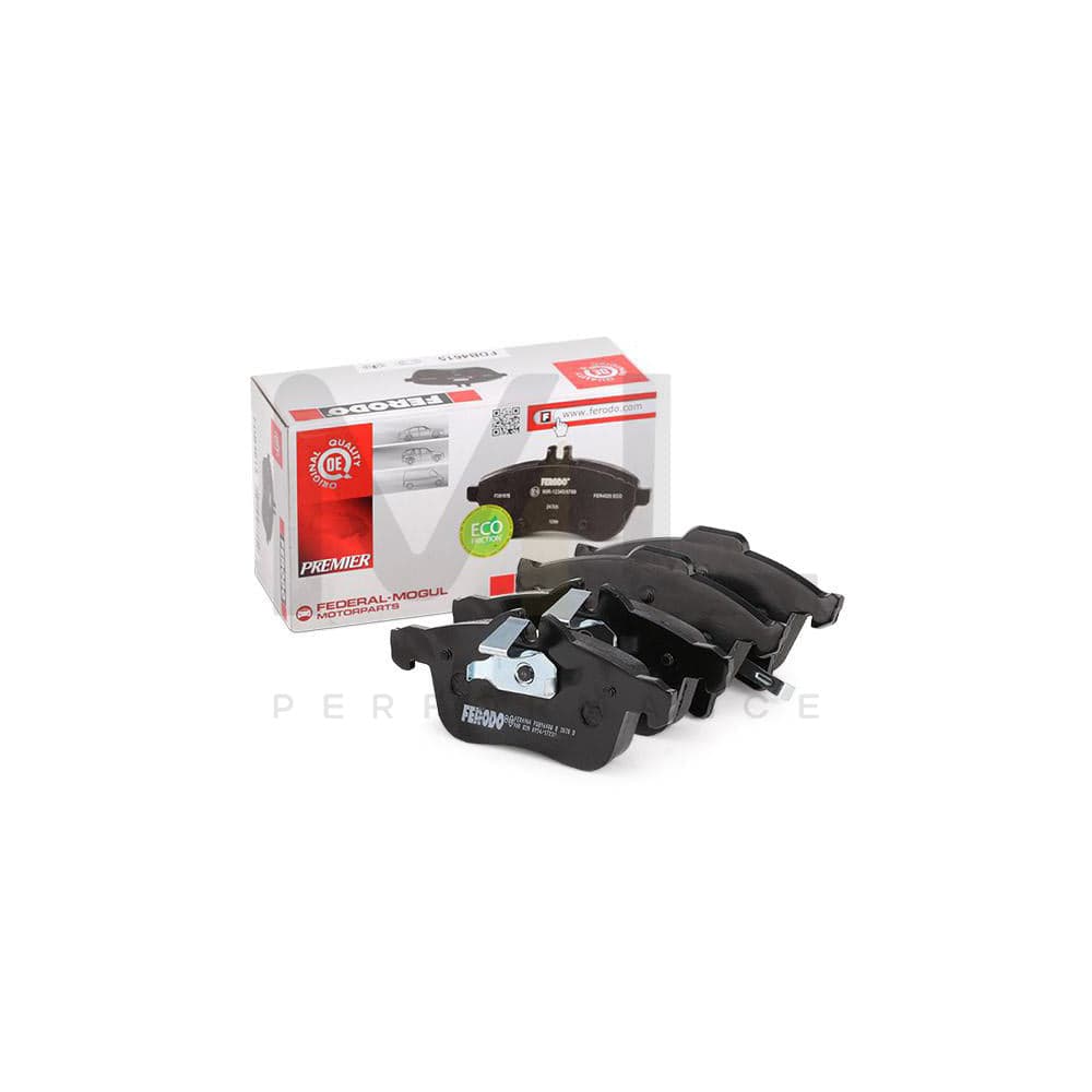 Ferodo FDB1640W Brake Pad Set Premier, With Acoustic Wear Warning, With Piston Clip, With Accessories