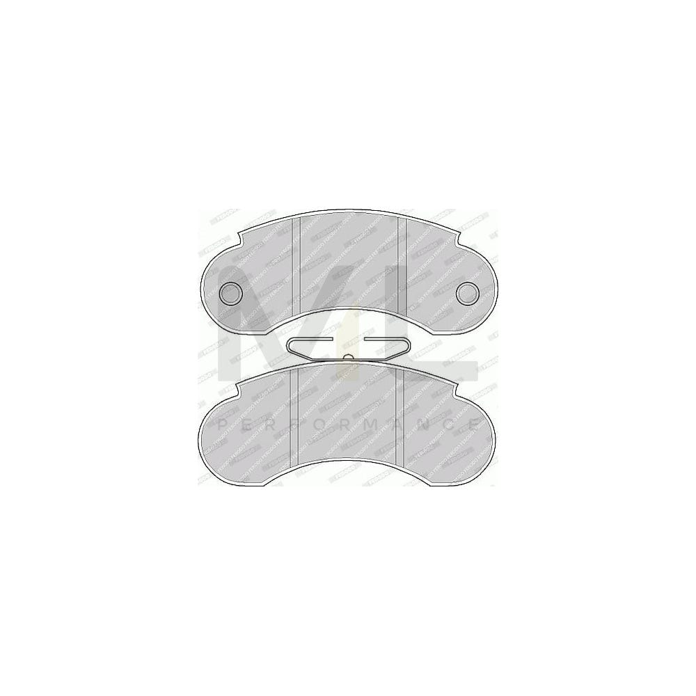 Ferodo Premier Eco Friction FVR752 Brake Pad Set Suitable for Mercedes-Benz 100 Not Prepared for Wear Indicator, Without Accessories
