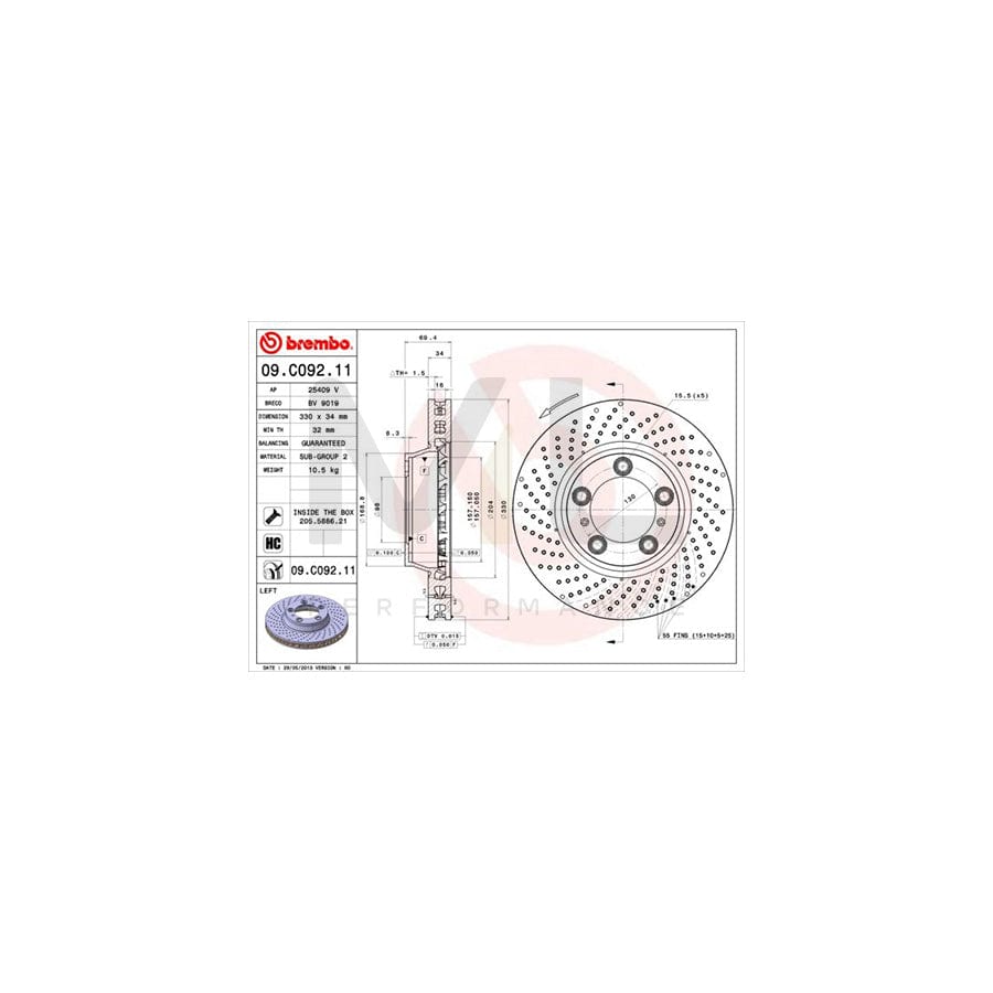 brembo-coated-disc-line-09-c092-11-brake-disc-for-porsche-911-perforated-vented-coated-high-carbon-with-bolts-screws