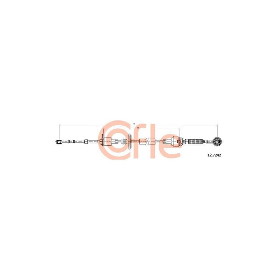 Cofle 92.12.7242 Cable, Manual Transmission for Fiat Idea (350)