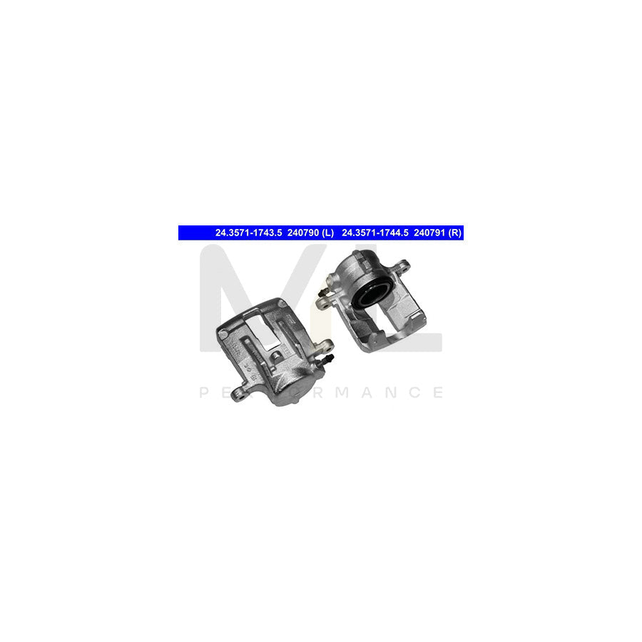 ATE 24.3571-1743.5 Brake Caliper suitable for MERCEDES-BENZ Vaneo (W414) without holder