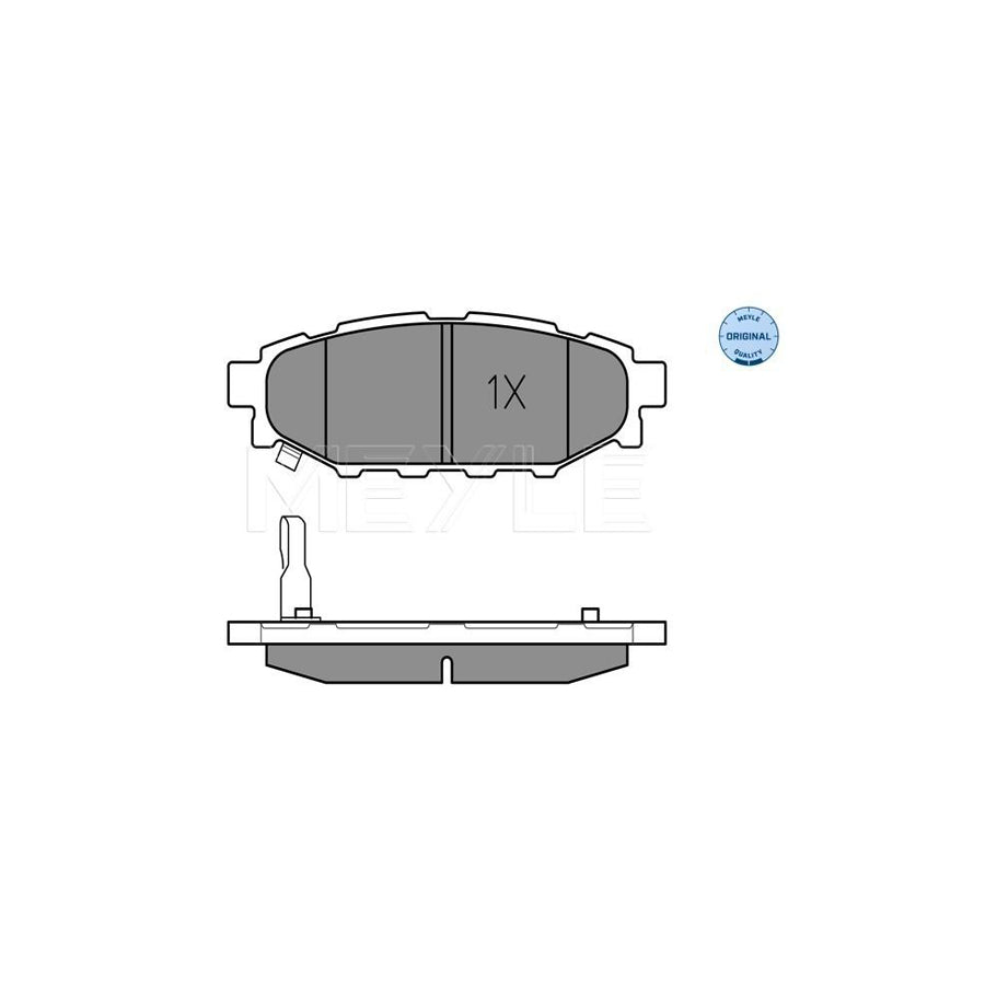 Meyle 025 242 7114/W Brake Pad Set