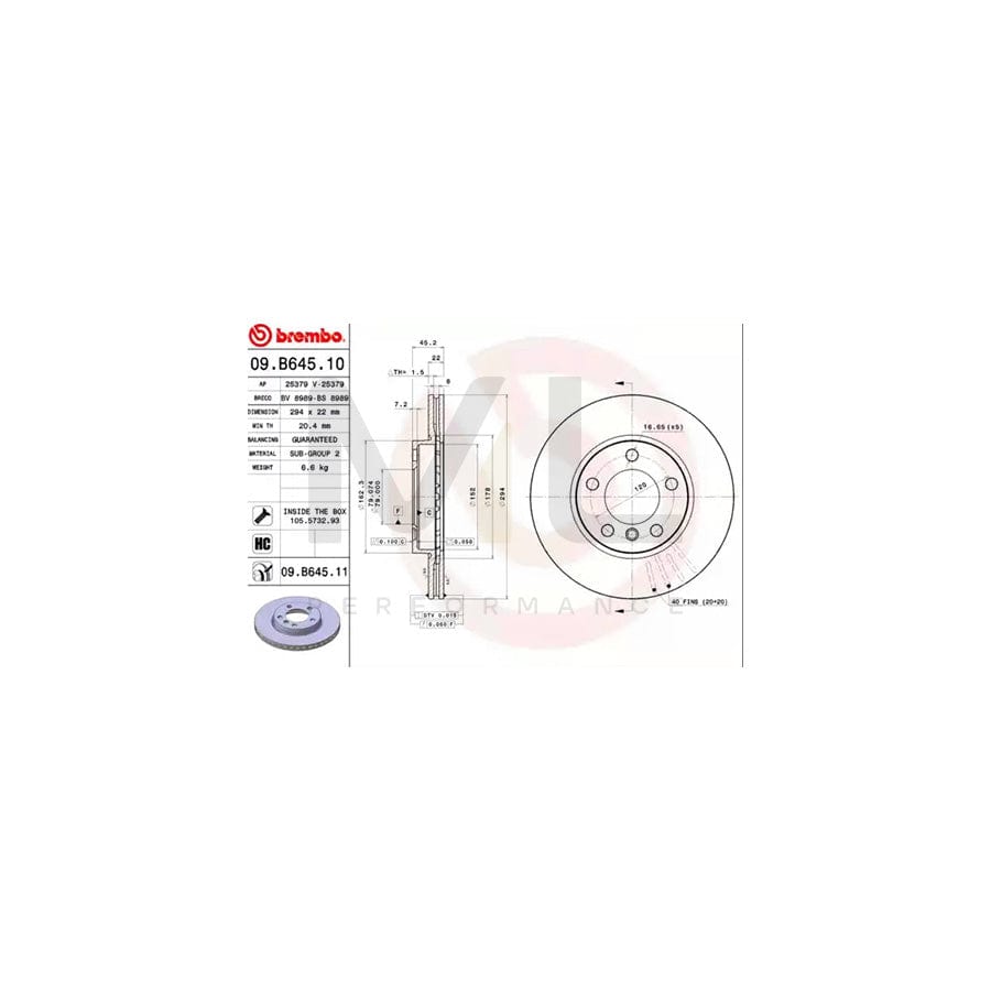 brembo-09-b645-10-brake-disc-internally-vented-high-carbon-with-bolts-screws