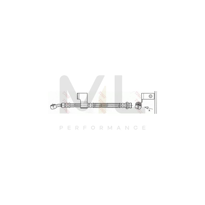 TRW PHD531 Brake Hose for HYUNDAI Matrix (FC) 525mm, M10x1