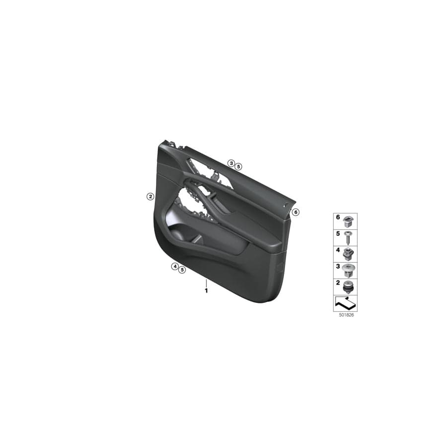 Genuine BMW 51419473879 G05 G07 Door Trim Panel, Front Left COFFEE (Inc. X7 50iX, X5 M50dX & X5 45eX)