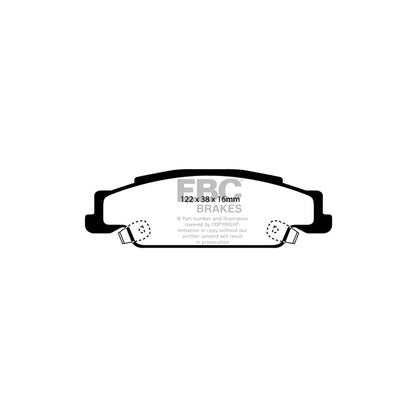 EBC DP1646 Cadillac Ultimax Rear Brake Pads (Inc. CTS & STS) 2 | ML Performance UK Car Parts