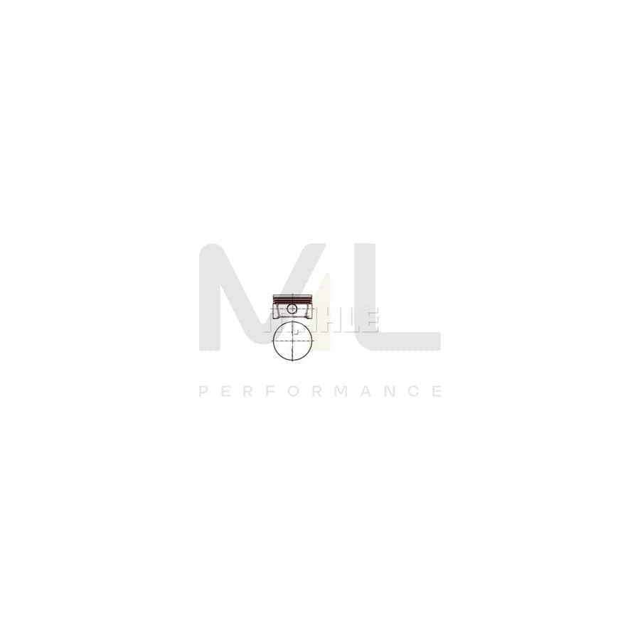MAHLE ORIGINAL 028 PI 00126 001 Piston 82,76 mm, without cooling duct | ML Performance Car Parts