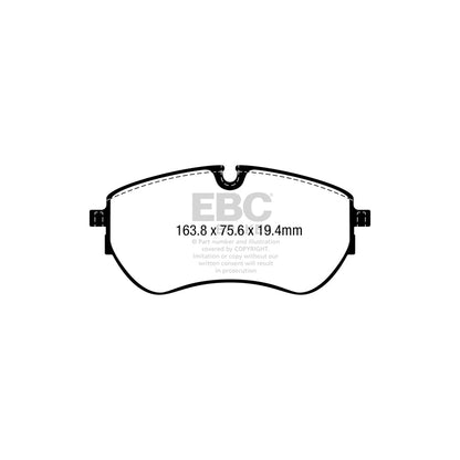 EBC DP62377 VW Amarok Greenstuff Front Brake Pads 2 | ML Performance UK Car Parts