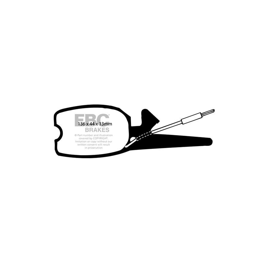 EBC PDKF500 Citroen GS Ultimax Front Brake Pad & Plain Disc Kit - Citroen Caliper 2 | ML Performance UK Car Parts
