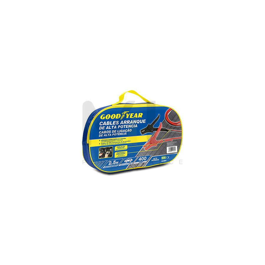 Goodyear GOD0010 Jump leads with storage bag, 400A, Cable Length: 2.5m