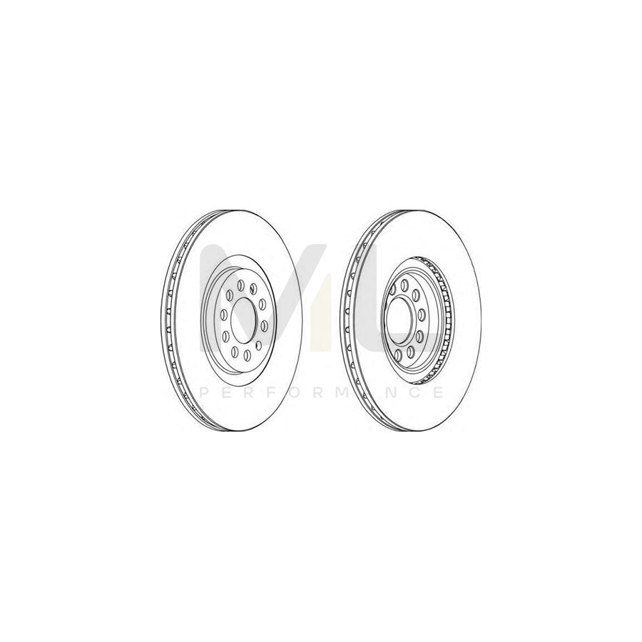 Ferodo DDF1118-1 Brake Disc Vented, With Bolts/Screws  - Pair