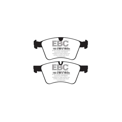 EBC PD02KF340 Mercedes-Benz W251 Redstuff Front Brake Pad & Plain Disc Kit - ATE Caliper 2 | ML Performance UK Car Parts