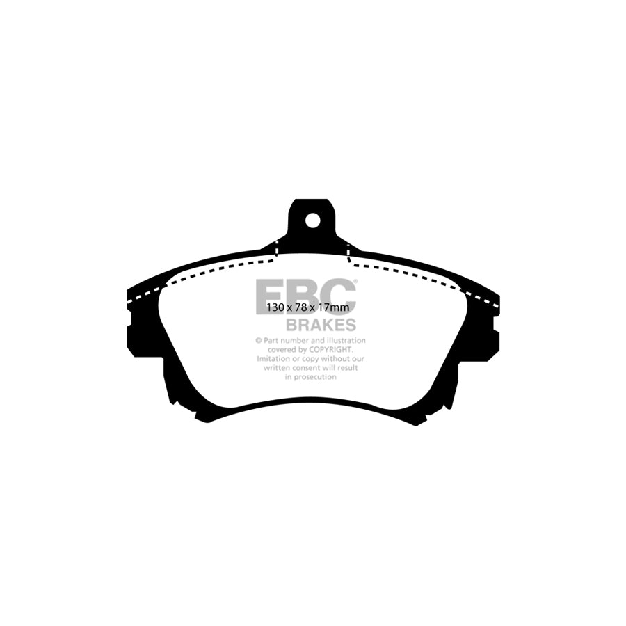 EBC PD06KF440 Mitsubishi Volvo Greenstuff Front Brake Pad & USR Disc Kit - Girling/TRW Caliper (Inc. Carisma, S40, V40 Mk1) 2 | ML Performance UK Car Parts