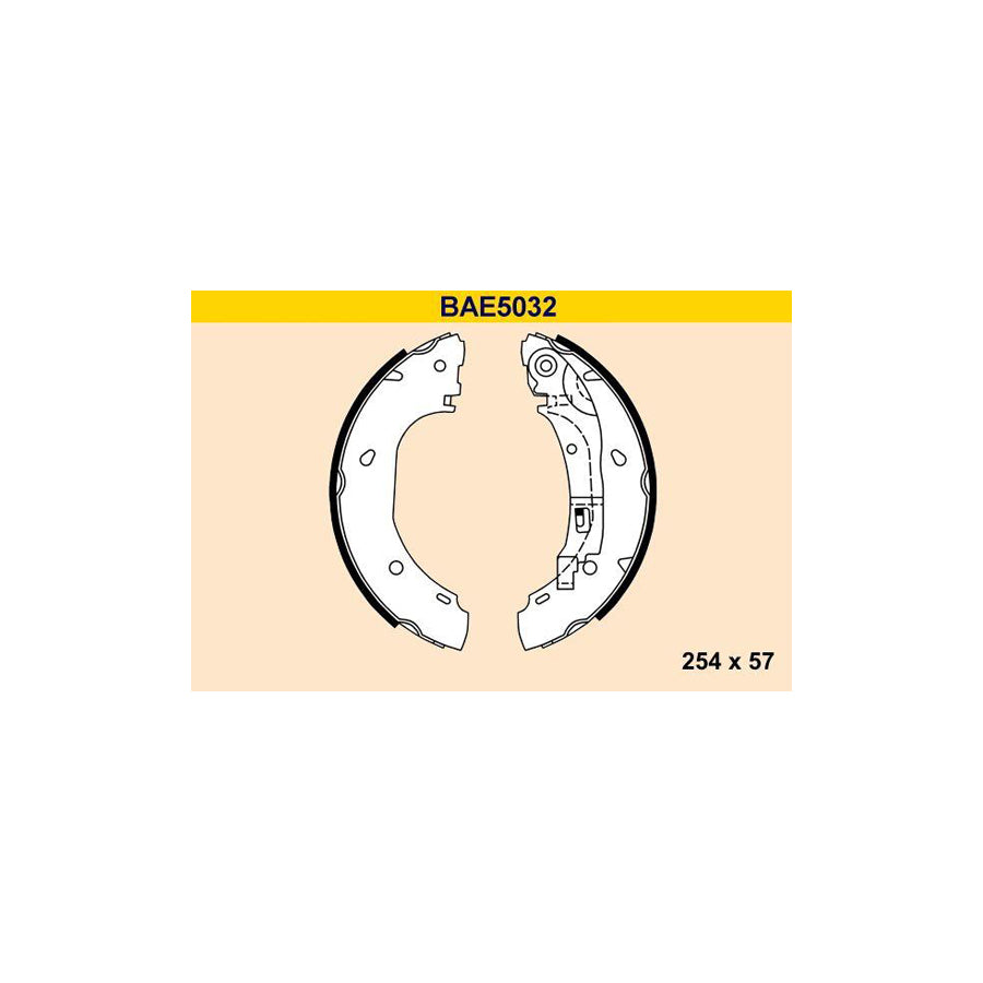 Barum Bae5032 Brake Shoe Set