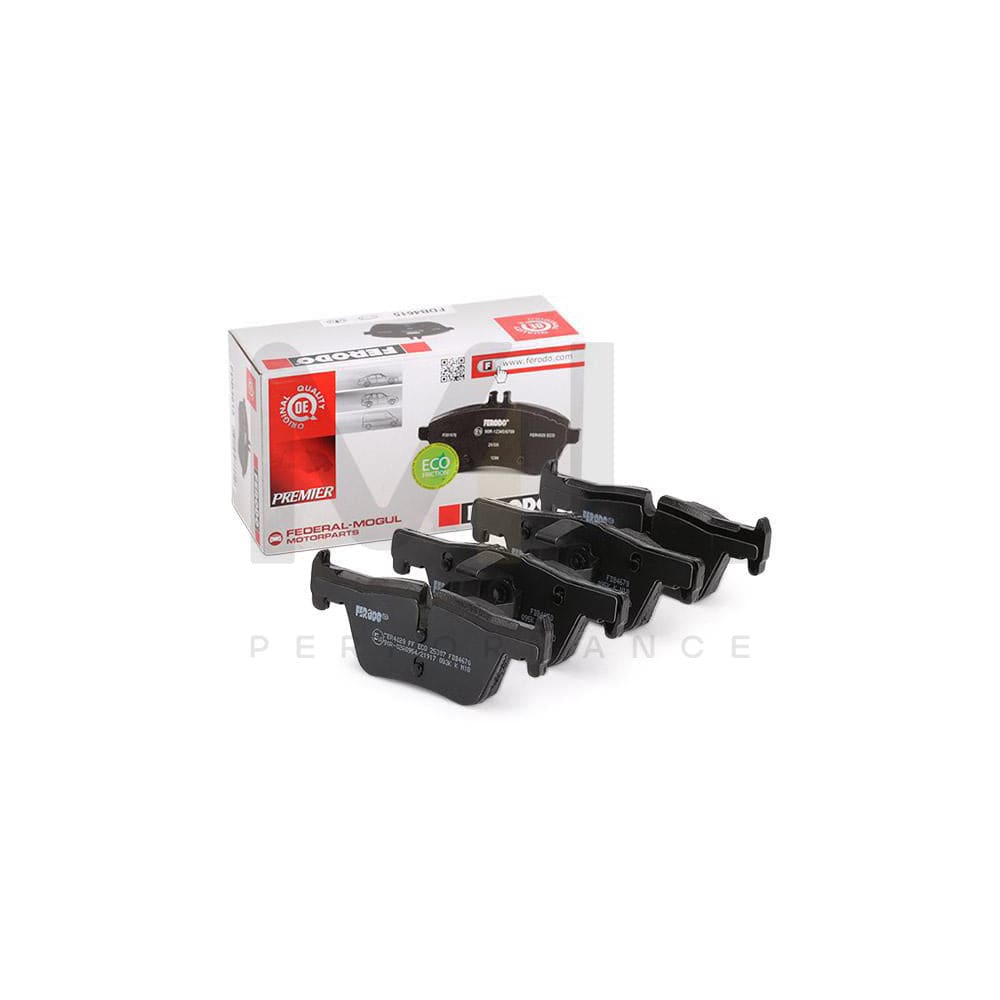 Ferodo FDB4670 Brake Pad Set Premier Eco Friction, Prepared for Wear Indicator, With Piston Clip, Without Accessories