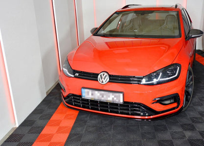 Maxton Design Volkswagen Golf R / R-Line MK7.5 Front Splitter V.7