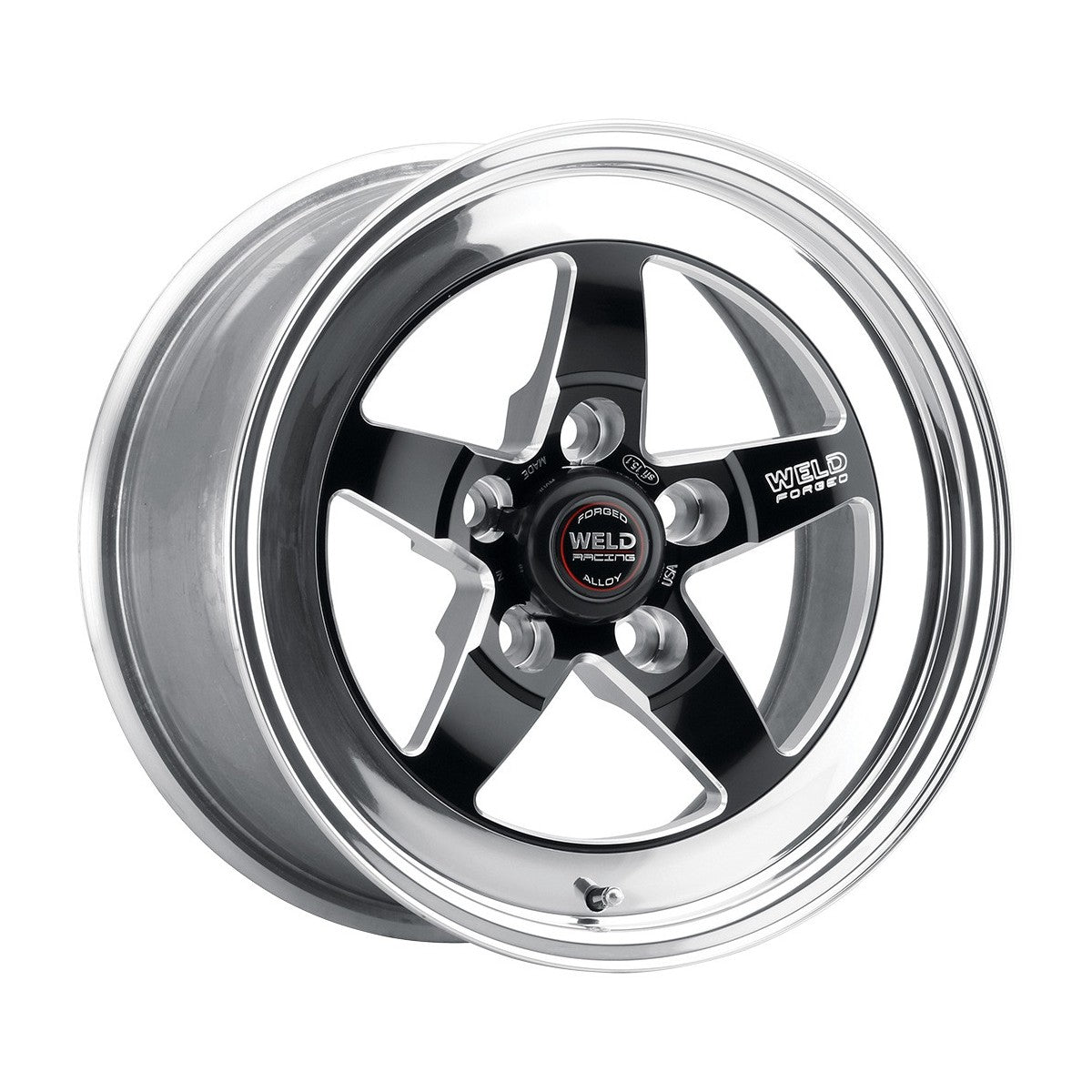 Weld 71LB-510A35A S71 Wheel 15x10.3 5x4.5 ET-55 BS3.5 Black Center - Polished Shell