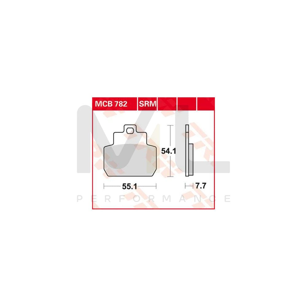 TRW Organic Allround Mcb782 Brake Pad Set