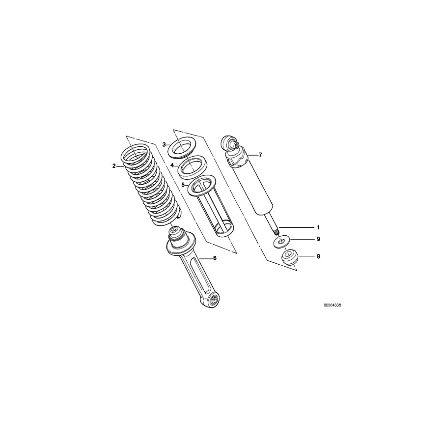 Genuine BMW 33531458359 Spring Pocket (Inc. R 100 GS)