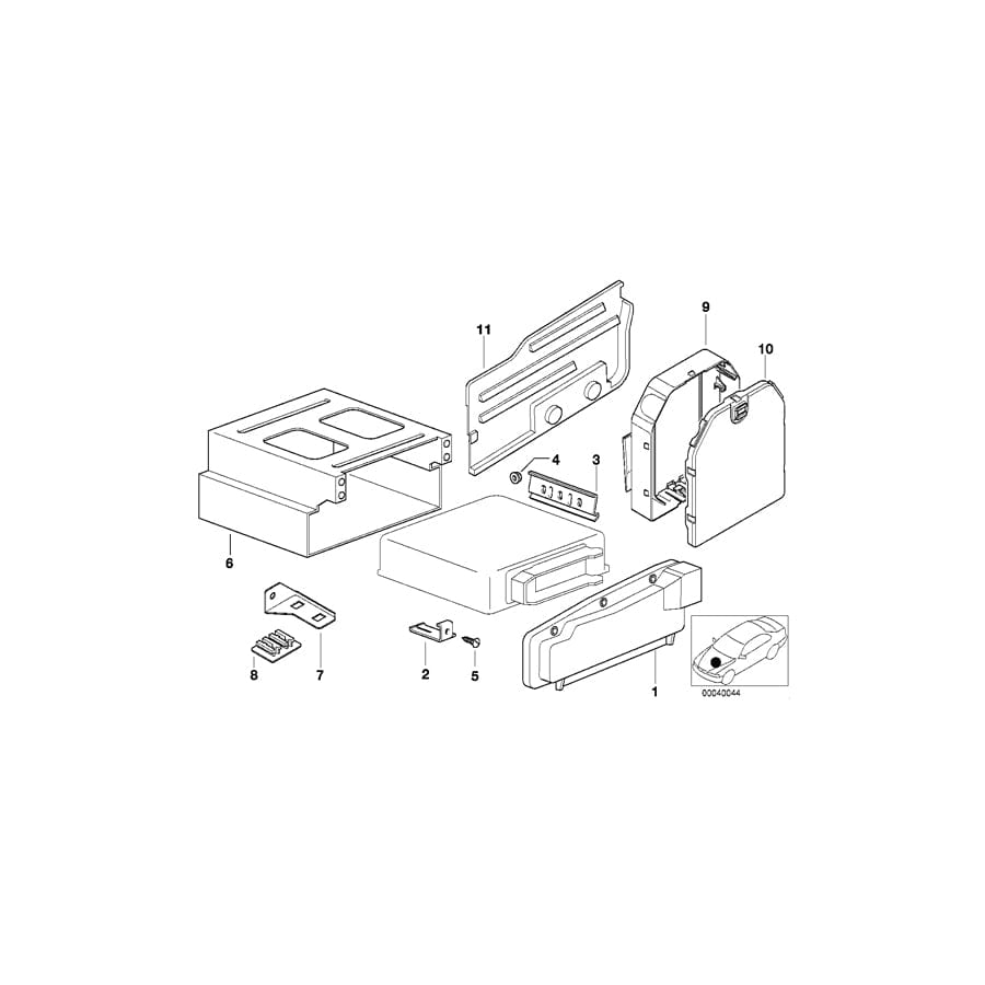 Genuine BMW 12901730565 E36 Cover Electronic-Box (Inc. 320i, 316g & 318is)