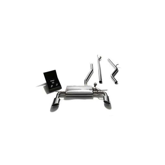 Armytrix MBA25-DS18C Valvetronic Exhaust System Mercedes-Benz A-Class W176 2WD 2013-2015 with Dual Chrome Oval