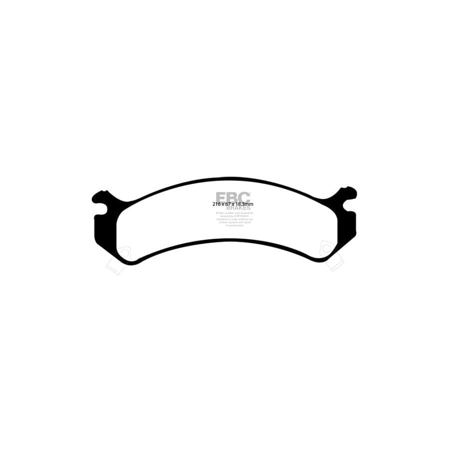 EBC PD13KF154 Chevrolet Hummer Yellowstuff Front Brake Pad & GD Disc Kit (Inc. Avalanche & H2) 2 | ML Performance UK Car Parts