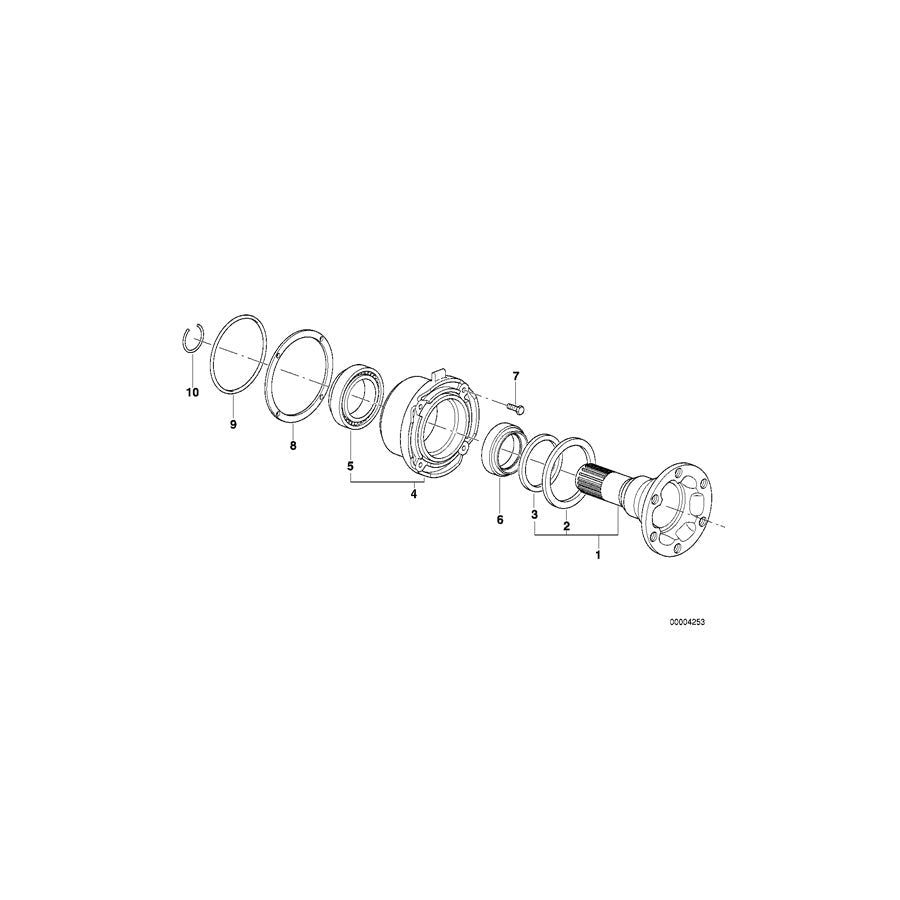 Genuine BMW 33132224074 Shaft Seal 44X67X10/8 (Inc. E36 318iS Class 2 & E36 320i STC '95)