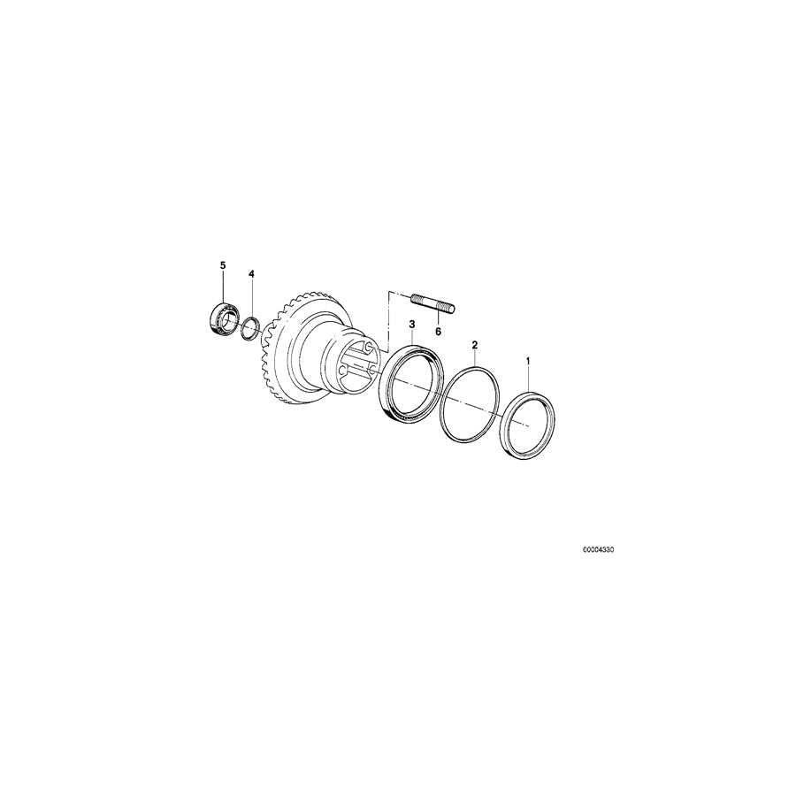 Genuine BMW 33121452216 Tapered Roller Bearing 25X47X15 (Inc. R 80 G/S & R 65 RT)
