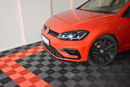 Maxton Design Volkswagen Golf R / R-Line MK7.5 Front Splitter V.7