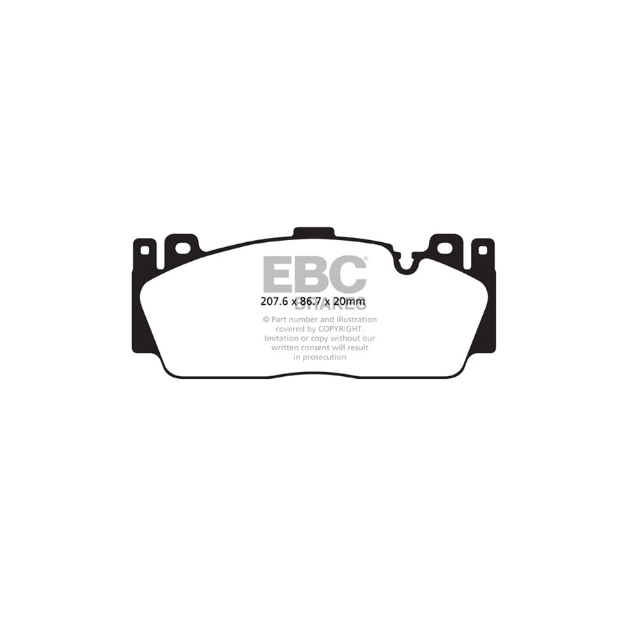 EBC P2DK060Y BMW Front Yellowstuff Kit 2 | ML Performance UK Car Parts