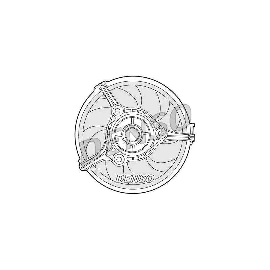 DENSO DER02002 Fan, Radiator for Audi A6 C4 Saloon (4A2)