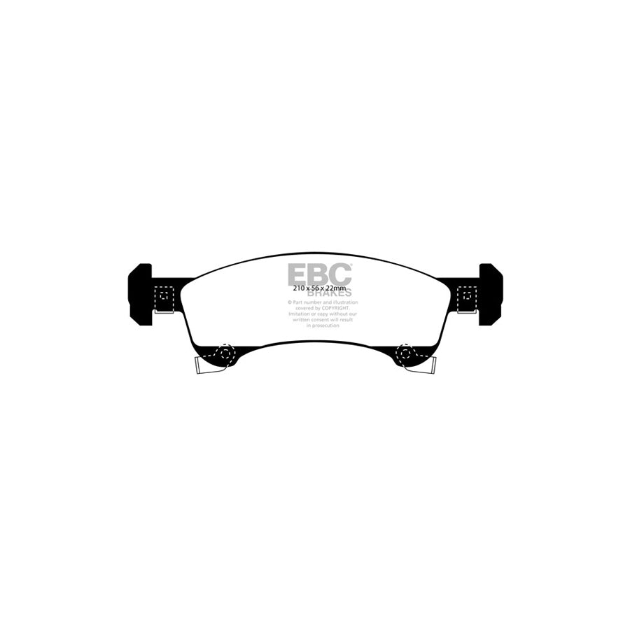 EBC DP1651 Ford Lincoln Ultimax Front Brake Pads (Inc. Expedition & Navigator) 2 | ML Performance UK Car Parts