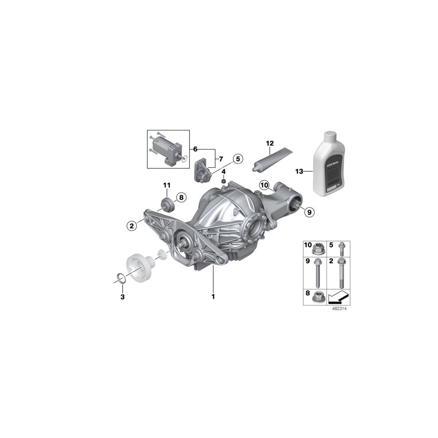 Genuine BMW 33117847684 F12 F06 F13 Additional Weight (Inc. M5 & M6)