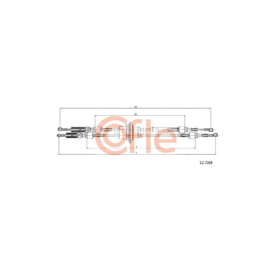 Cofle 92.12.7263 Cable, Manual Transmission for Fiat Multipla (186)