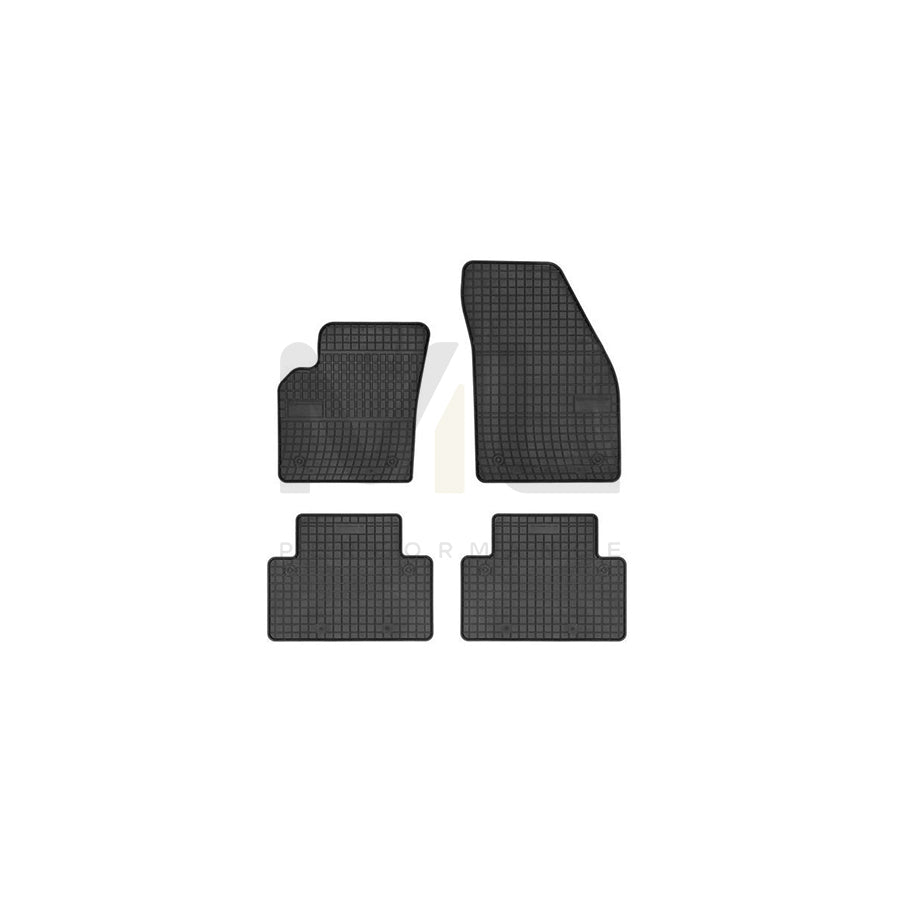 FROGUM Tailored 0940 Floor mat set Elastomer, Front and Rear, Quantity: 4, Black, (LHD)