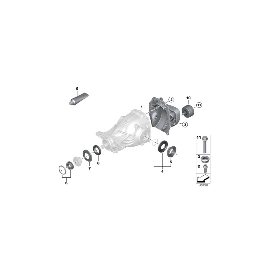 Genuine BMW 33108660052 G31 G32 G30 Vibration Absorber (Inc. 620d, 518d & 520dX)