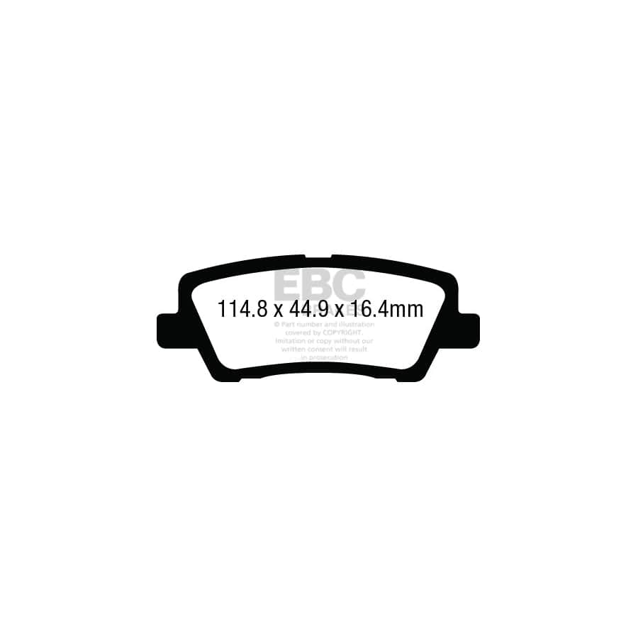 EBC PD03KR944 Cadillac Yellowstuff Rear Brake Pad & Plain Disc Kit (Inc. CTS & CTS Vsport) 2 | ML Performance UK Car Parts