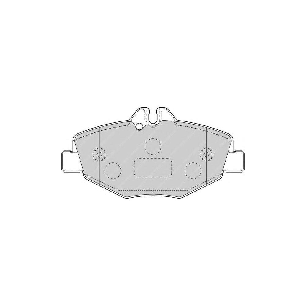 Ferodo FQT1414 Brake Pad Set Front Axle, Incl. Wear Warning Contact, With Brake Caliper Screws
