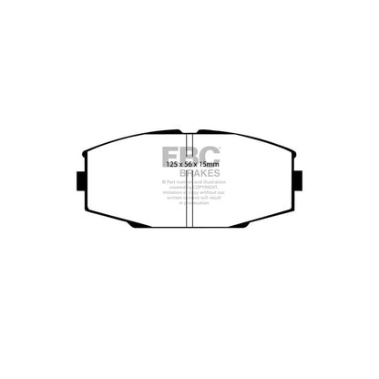 EBC PD03KF1173 Toyota Supra Yellowstuff Front Brake Pad & Plain Disc Kit 2 | ML Performance UK Car Parts