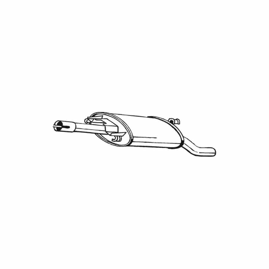 Bosal 279-653 Rear Silencer for VW Golf II Hatchback (19E, 1G1)