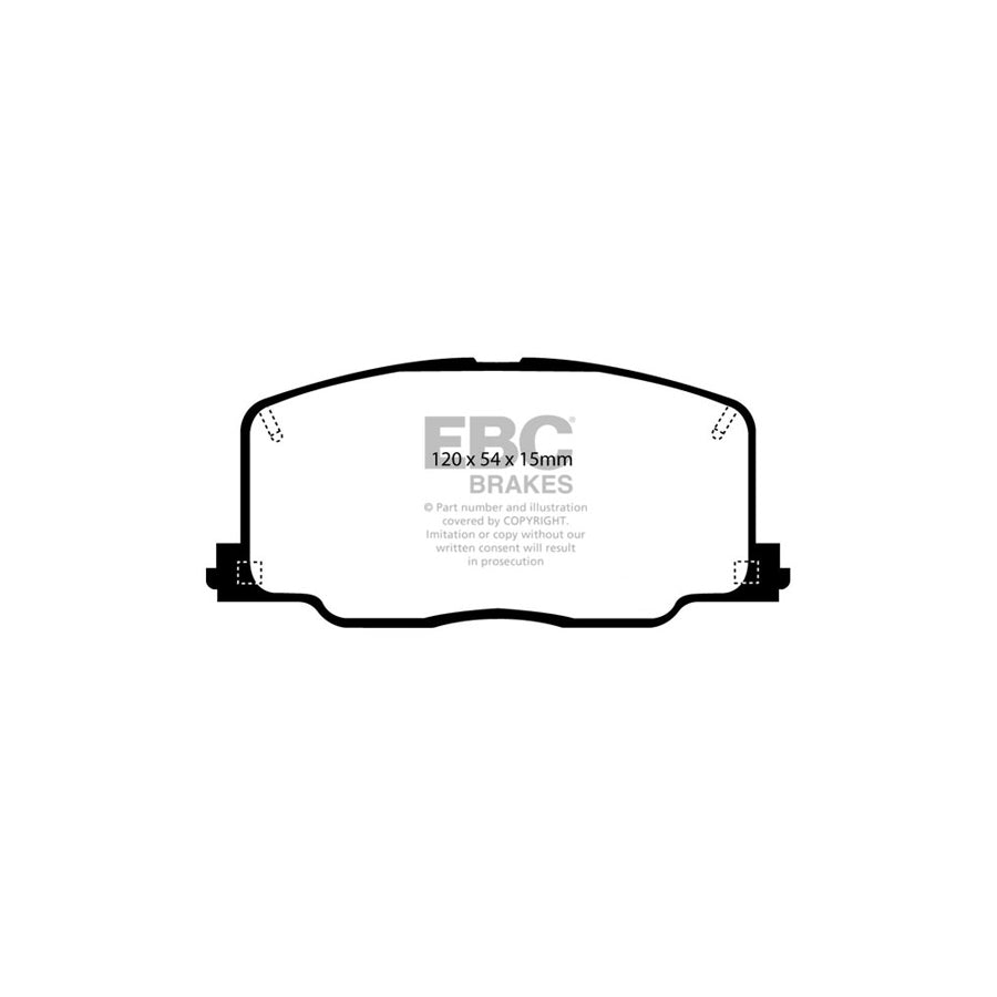 EBC DP3725C Toyota Celica Redstuff Front Brake Pads - Akebono Caliper 2 | ML Performance UK Car Parts