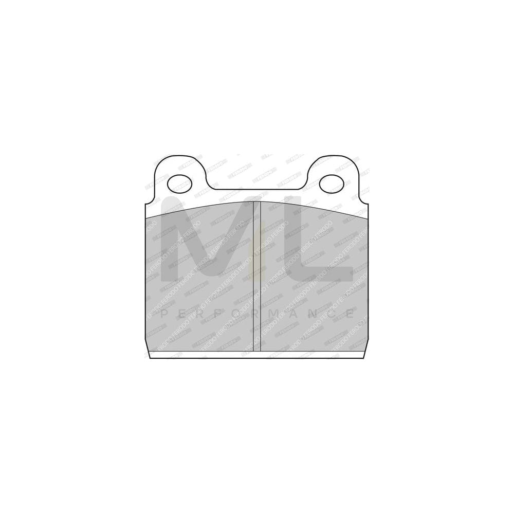 Ferodo FDB84 Brake Pad Set Not Prepared for Wear Indicator