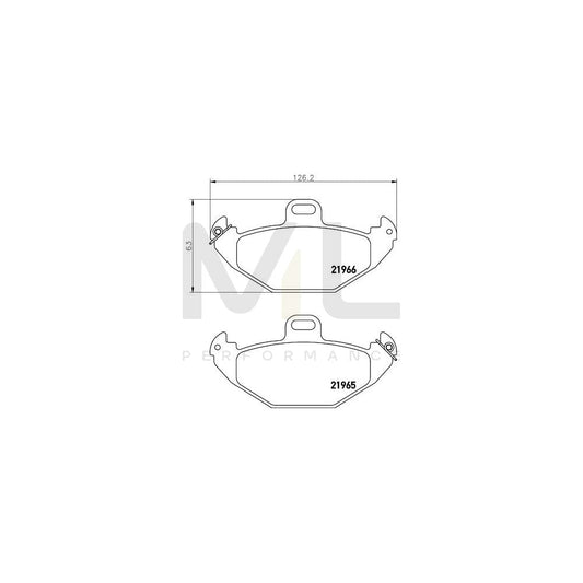 Hella 8DB 355 019-351 Brake Pad Set Not Prepared For Wear Indicator | ML Performance Car Parts