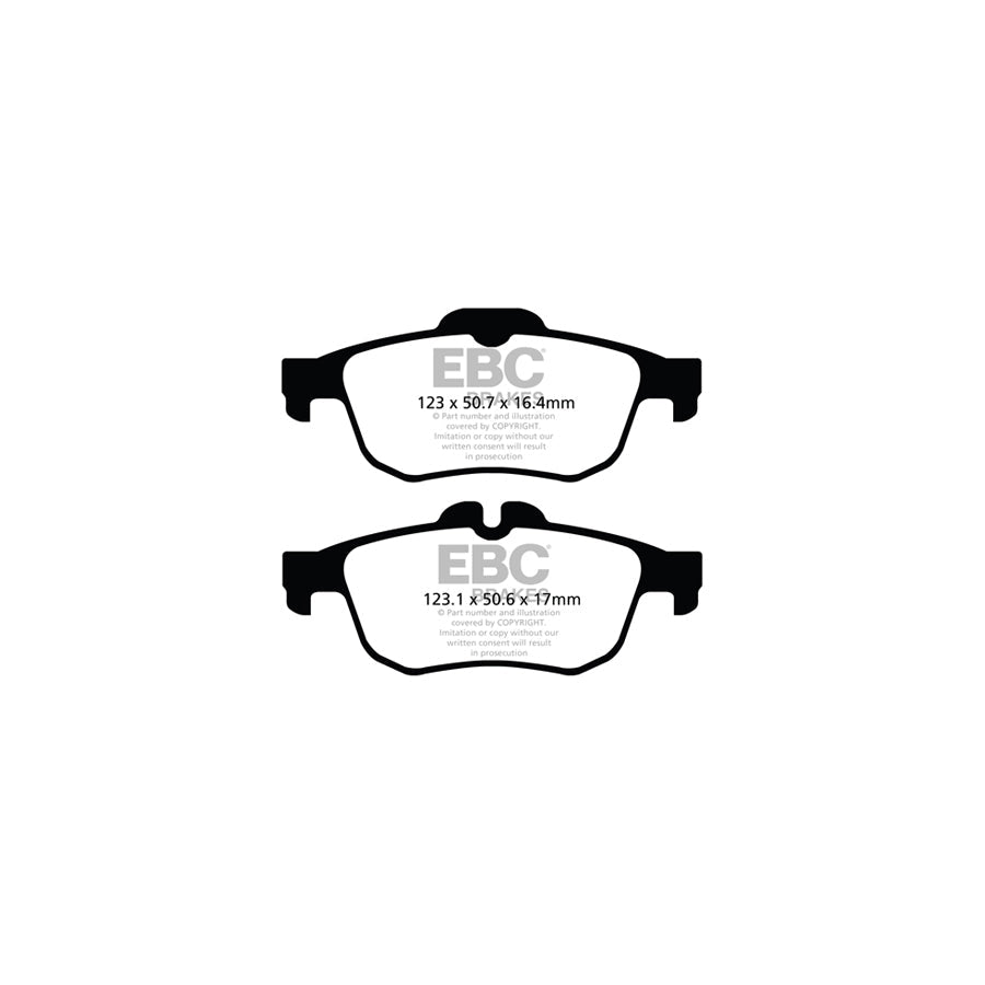 EBC DPX2124 Renault Latitude Ultimax Rear Brake Pads 2 | ML Performance UK Car Parts