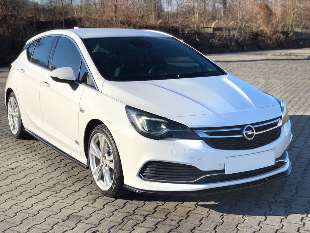Maxton Design OP-AS-5-OPCLINE-FD1T Front Splitter V.1 Opel/vauxhall Astra K Opc-line/vx-line (2015-2019) | ML Performance UK Car Parts