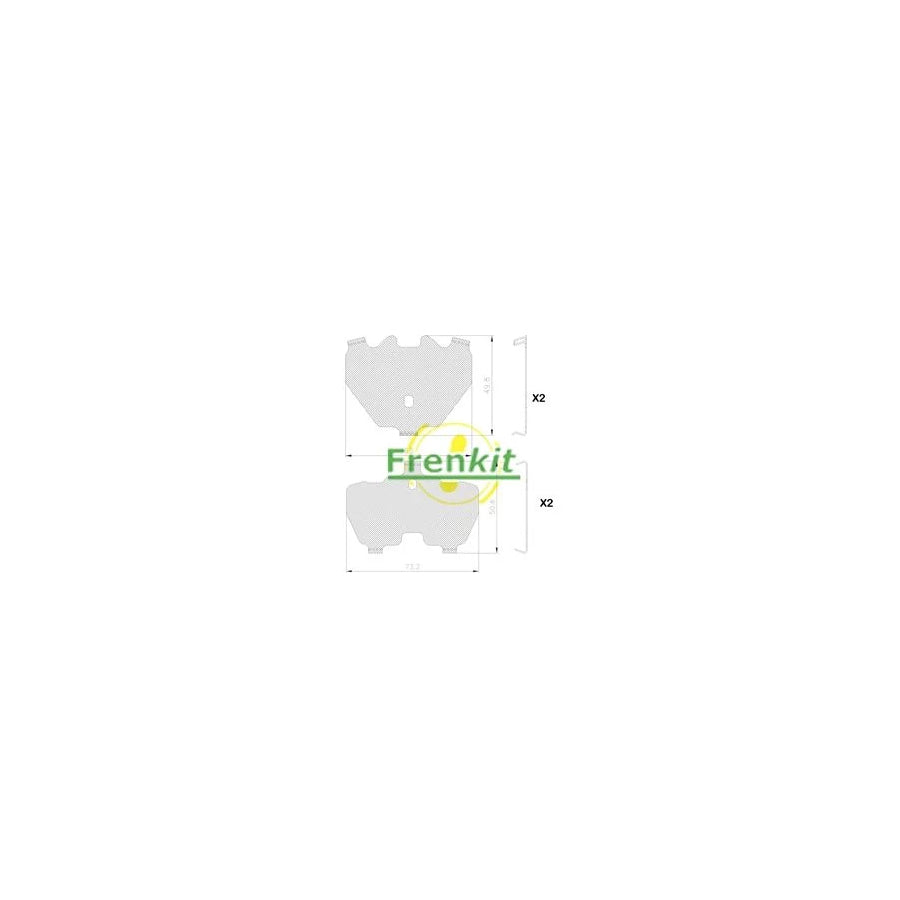 Frenkit 940326 Anti-Squeal Foil, Brake Pad (Back Plate)