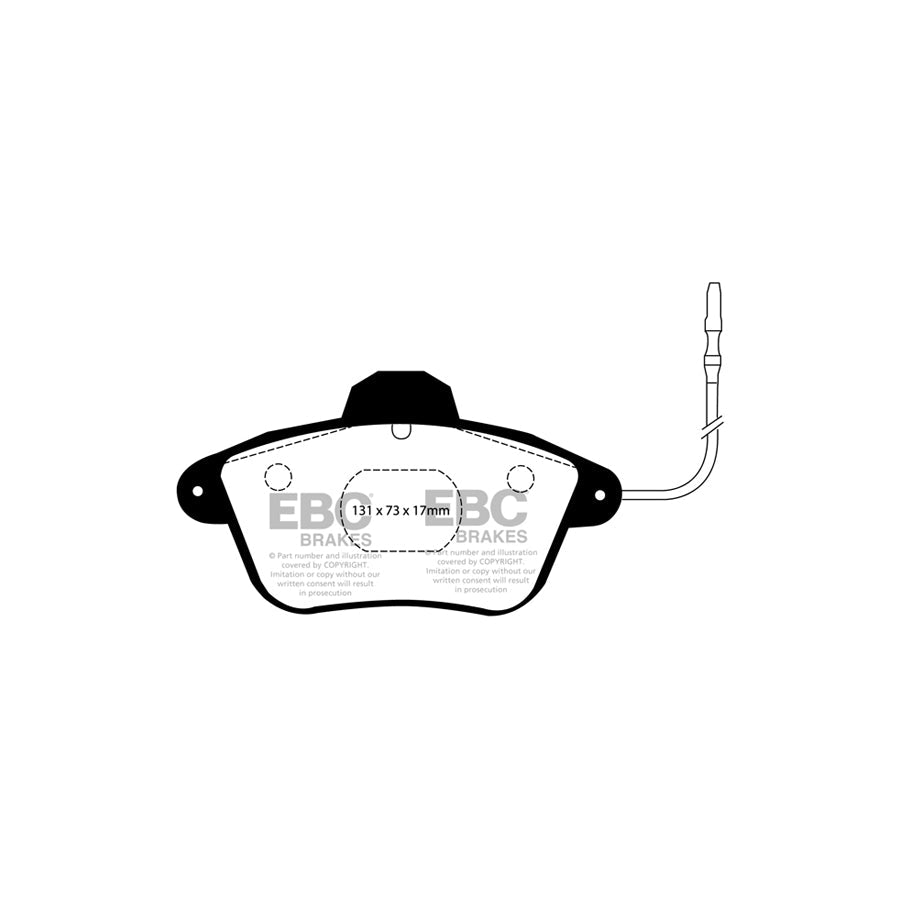EBC PDKF503 Citroen XM Ultimax Front Brake Pad & Plain Disc Kit - Citroen Caliper 2 | ML Performance UK Car Parts