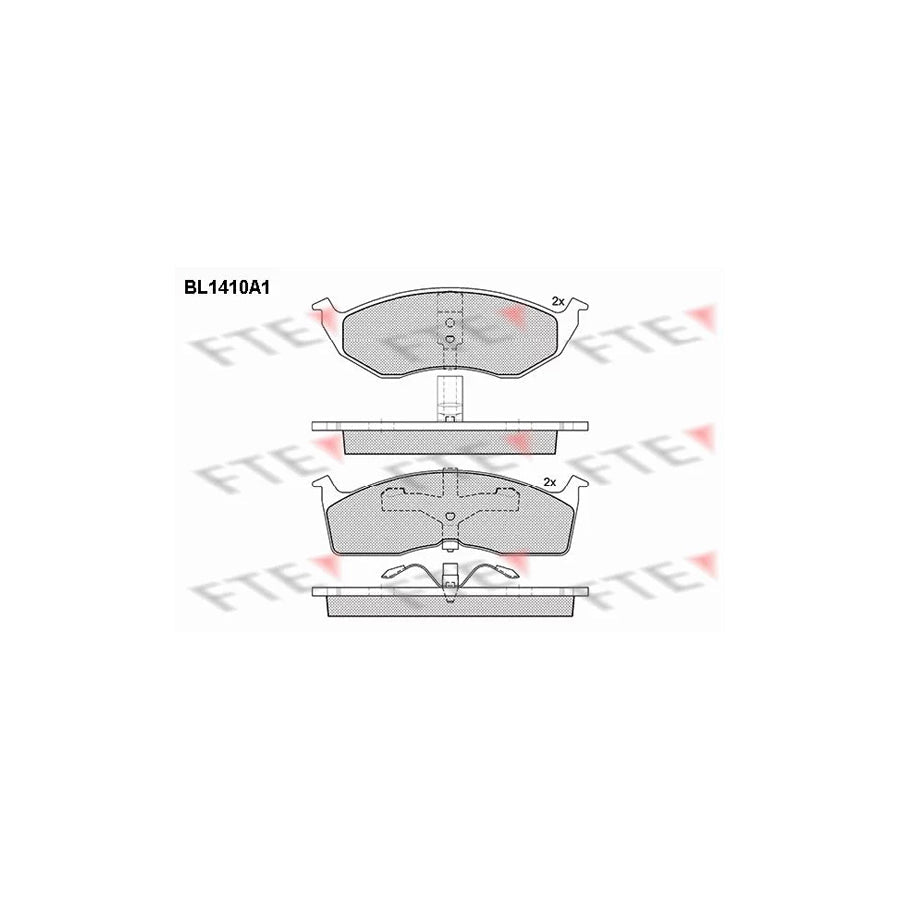 FTE Bl1410A1 Brake Pad Set