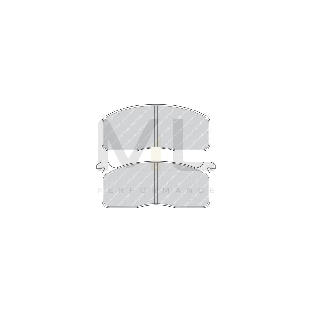 Ferodo FDB186 Brake Pad Set Not Prepared for Wear Indicator